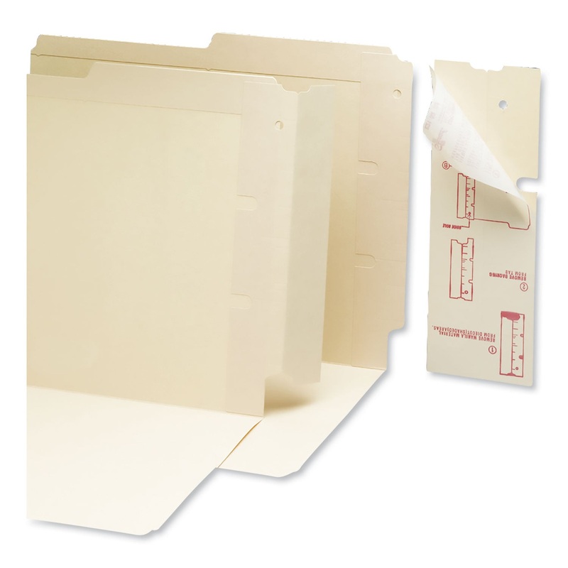 END TAB CONVERTERS, STRAIGHT TAB, MANILA, 3.25″ WIDE, 500/BOX