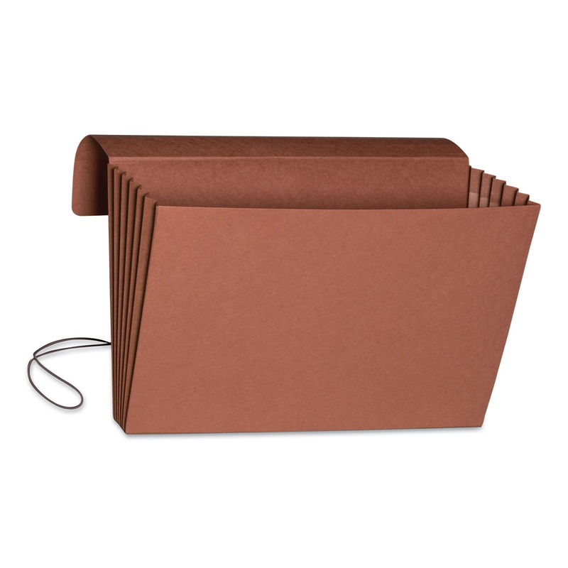 REDROPE EXPANDING WALLET W/ ELASTIC CORD, 5.25″ EXPANSION, 1 SECTION, LEGAL SIZE, REDROPE, 10/BOX