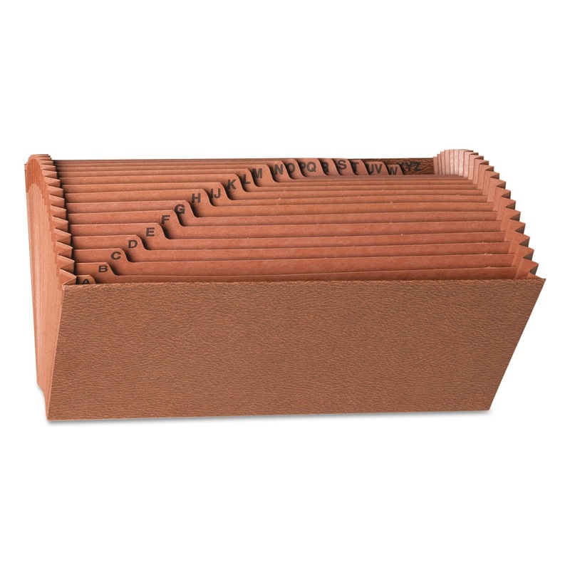 REDROPE PRINTED EXPANDING FILES WITHOUT FLAP FOR NOTES, EXPANSION, 21 SECTIONS, 1/21-CUT TAB, REDROPE