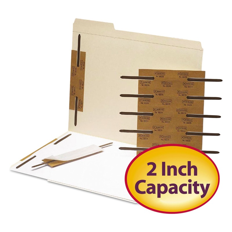 Reinforced Self-Adhesive Fasteners, 2″ Capacity, Brown, 100/box