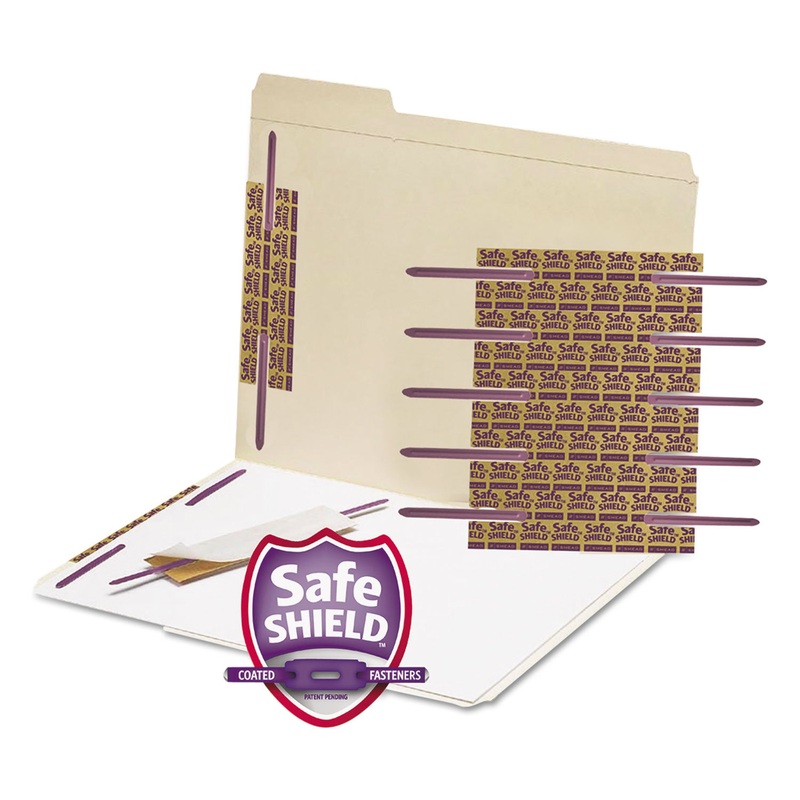 Safeshield Fasteners, 2″ Capacity, Purple, 50/box