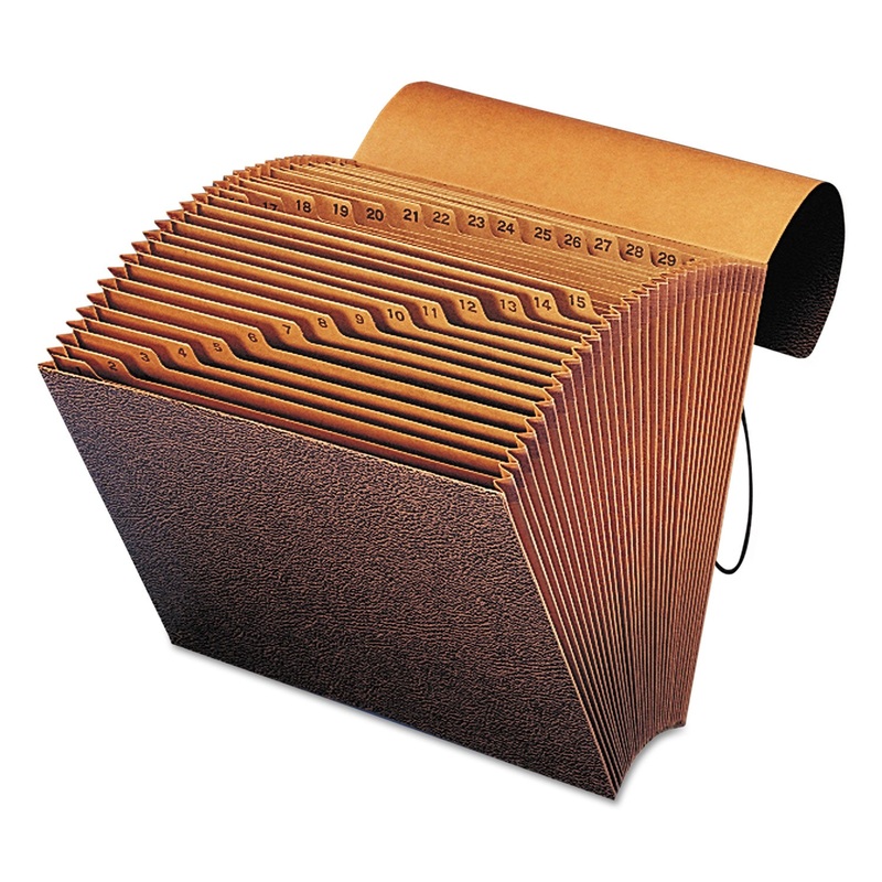 TUFF EXPANDING FILES, 31 SECTIONS, 1/31-CUT TAB, LETTER SIZE, REDROPE