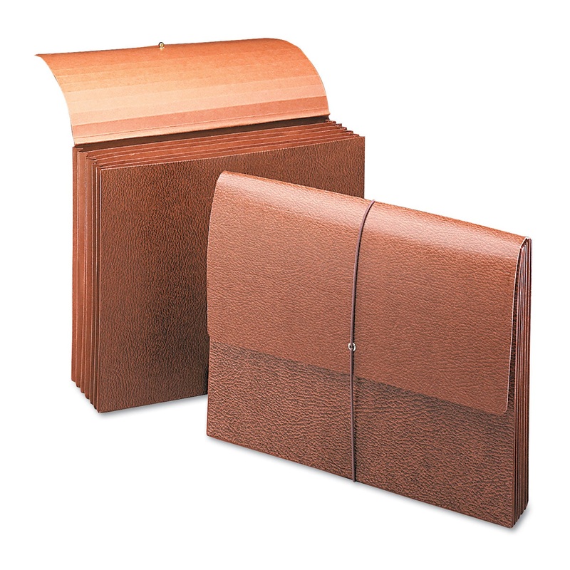 CLASSIC EXPANDING PARTITION WALLETS, 5.25″ EXPANSION, 6 SECTIONS, LETTER SIZE, REDROPE