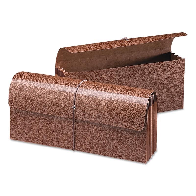 CLASSIC EXPANDING WALLETS FOR CHECKS, 3.5″ EXPANSION, 1 SECTION, REDROPE