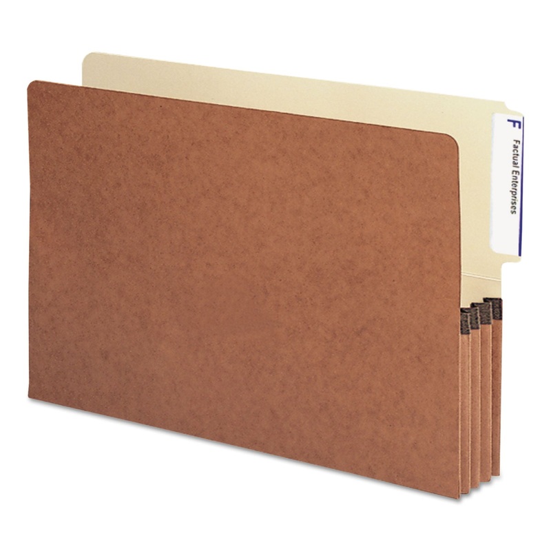 REDROPE DROP-FRONT END TAB FILE POCKETS, 3.5″ EXPANSION, LEGAL SIZE, REDROPE, 10/BOX