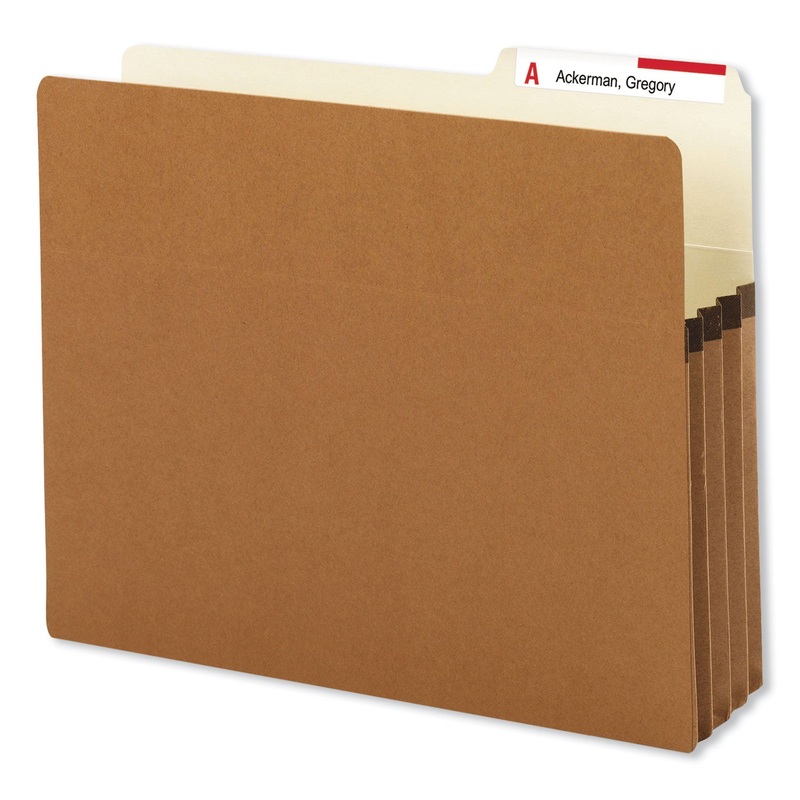 REDROPE DROP FRONT FILE POCKETS, 3.5″ EXPANSION, LETTER SIZE, REDROPE, 25/BOX