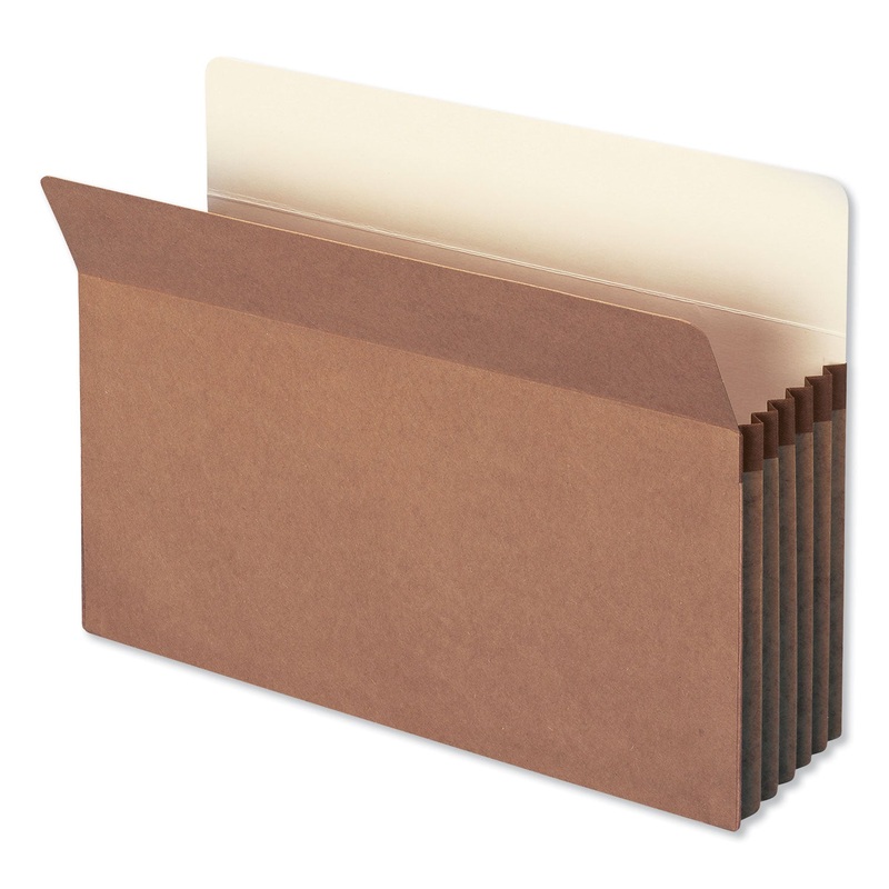 REDROPE DROP FRONT FILE POCKETS, 5.25″ EXPANSION, LEGAL SIZE, REDROPE, 10/BOX