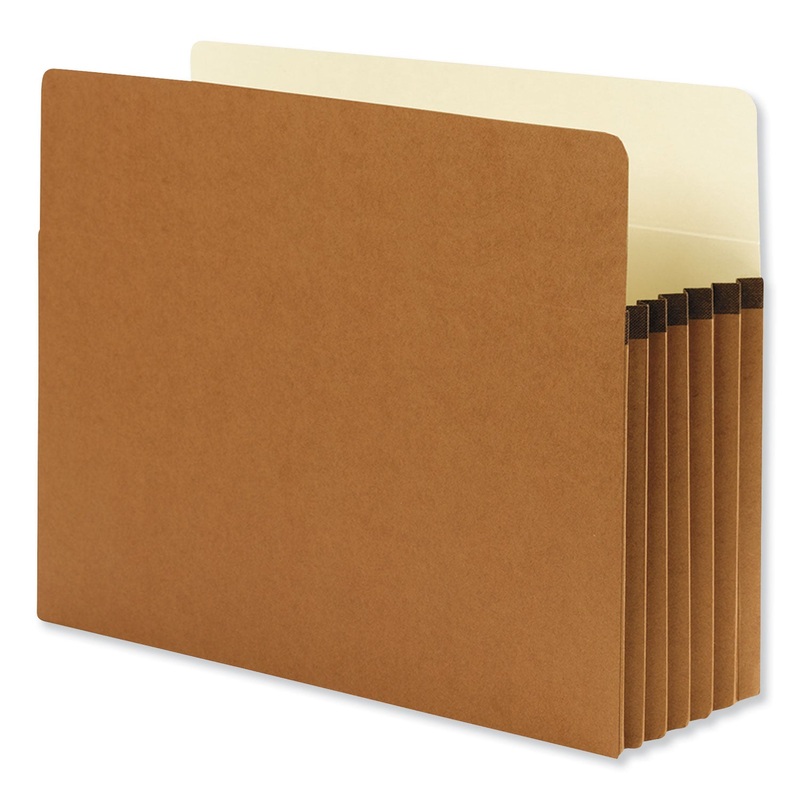 REDROPE DROP FRONT FILE POCKETS, 5.25″ EXPANSION, LETTER SIZE, REDROPE, 10/BOX
