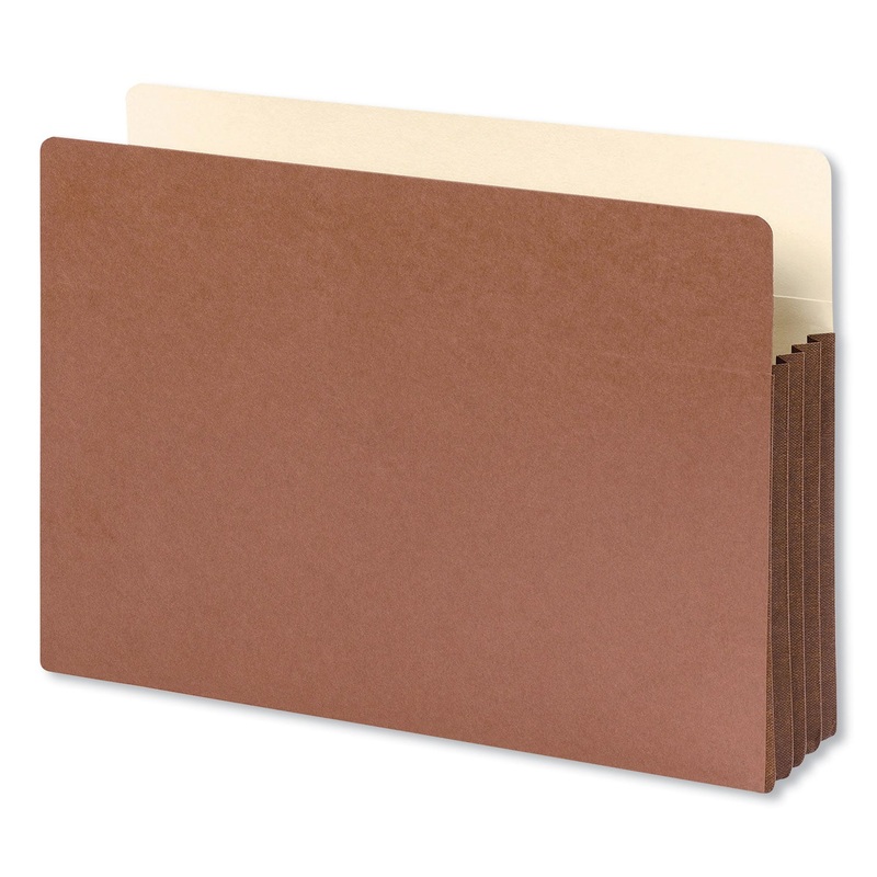 REDROPE DROP-FRONT FILE POCKETS W/ FULLY LINED GUSSETS, 3.5″ EXPANSION, LEGAL SIZE, REDROPE, 10/BOX