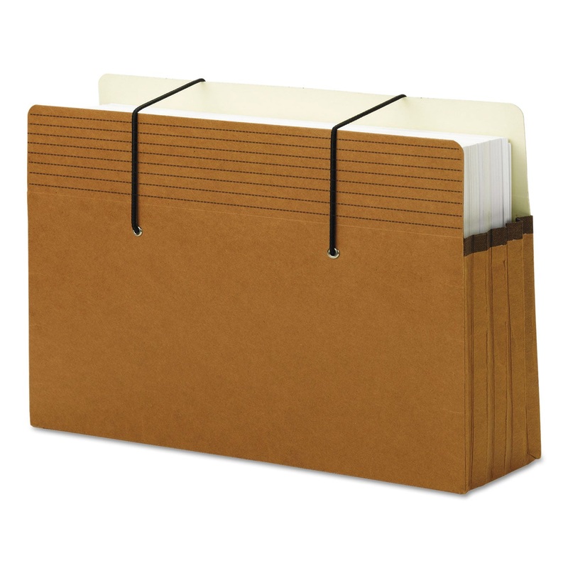 SECURE POCKETS W/ EASY GRIP, 3.5″ EXPANSION, LEGAL SIZE, REDROPE, 25/BOX