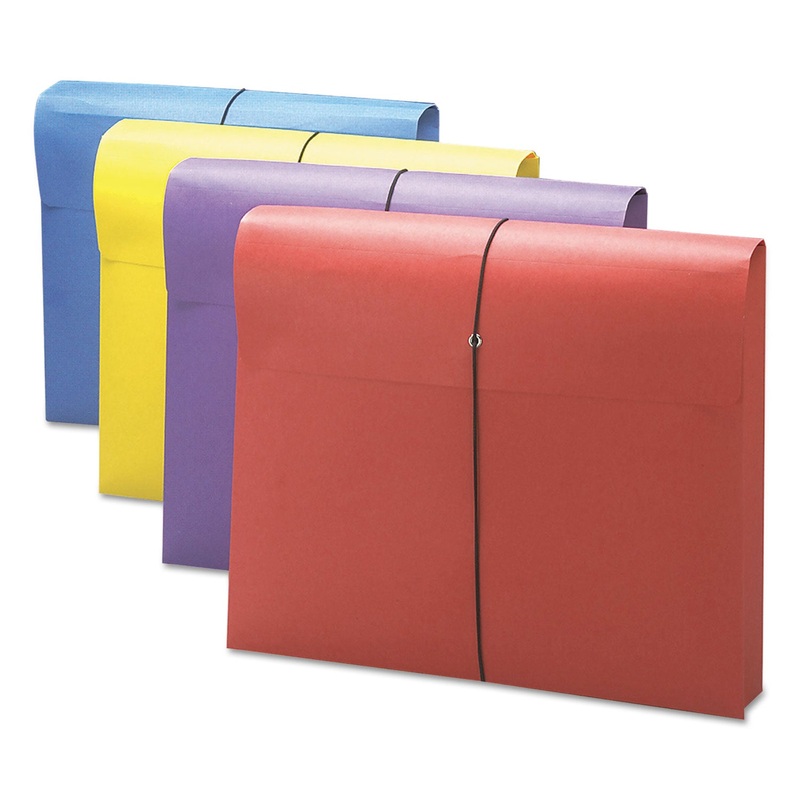 EXPANDING WALLET W/ ANTIMICROBIAL PRODUCT PROTECTION, 2″ EXPANSION, 1 SECTION, LETTER SIZE, ASSORTED, 4/PACK
