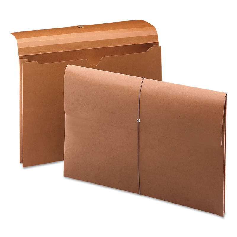EXPANDING WALLET W/ ELASTIC CORD, 2″ EXPANSION, 1 SECTION, LEGAL SIZE, REDROPE