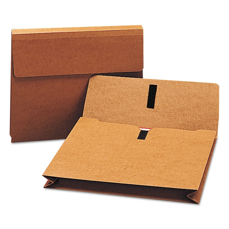 EXPANDING WALLET W/ HOOK AND LOOP CLOSURE, 2″ EXPANSION, 1 SECTION, LETTER SIZE, REDROPE