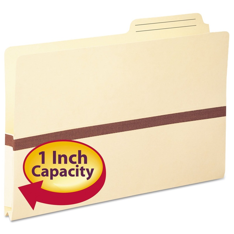 MANILA FILE POCKETS, 1″ EXPANSION, LEGAL SIZE, MANILA