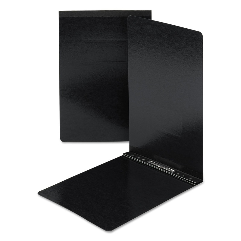 TOP OPENING PRESS GUARD REPORT COVER, PRONG FASTENER, LEGAL, BLACK