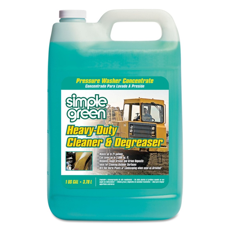 Heavy-Duty Cleaner & Degreaser Pressure Washer Concentrate, 1 Gal Bottle, 4/ct
