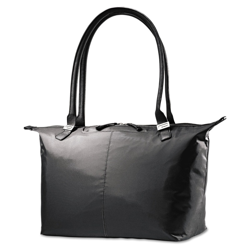 Jordyn Ladies Laptop Bag, 21 1/4 X 7 1/2 X 12, Nylon, Black