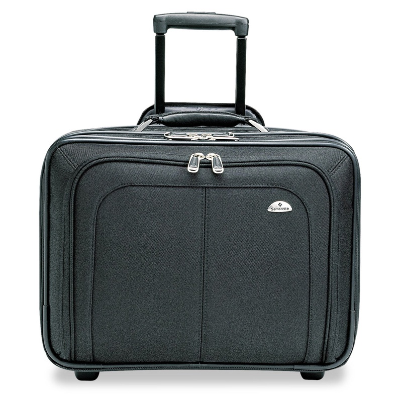Mobile Office Rolling Notebook Case, Nylon, 17 1/2 X 9 X 14, Black
