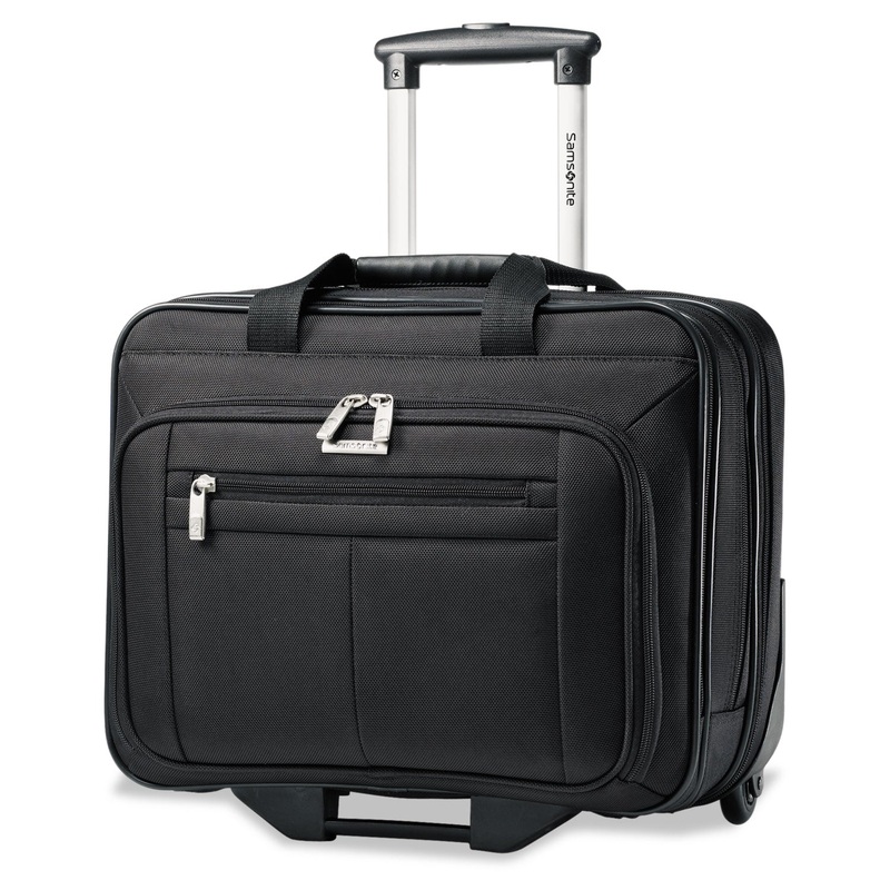 Rolling Business Case, 16 1/2 X 8 X 13 1/4, Black