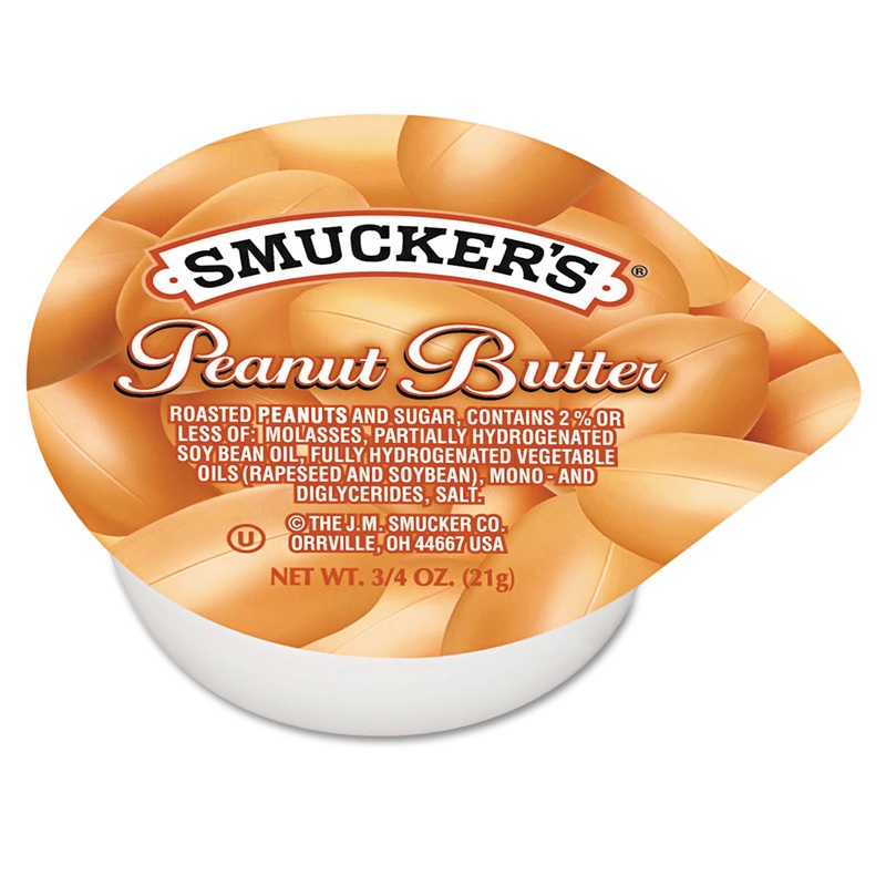Smucker’s Peanut Butter, Single Serving Packs, 3/4oz, 200/carton