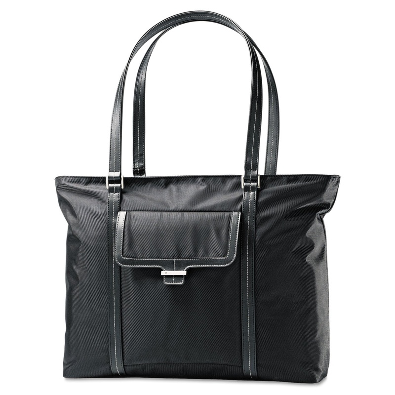 Ultima 2 Ladies Laptop Bag, 12 3/4 X 4 1/2 X 18 1/2, Nylon Twill, Black