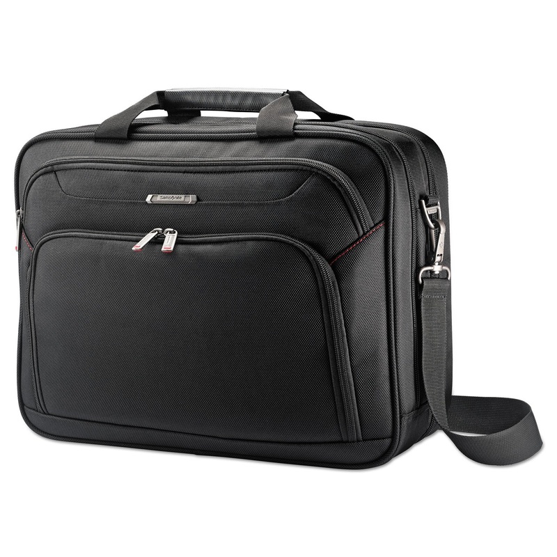 XENON 3 TOPLOADER BRIEFCASE, 16.5″ X 4.75″ X 12.75″, POLYESTER, BLACK