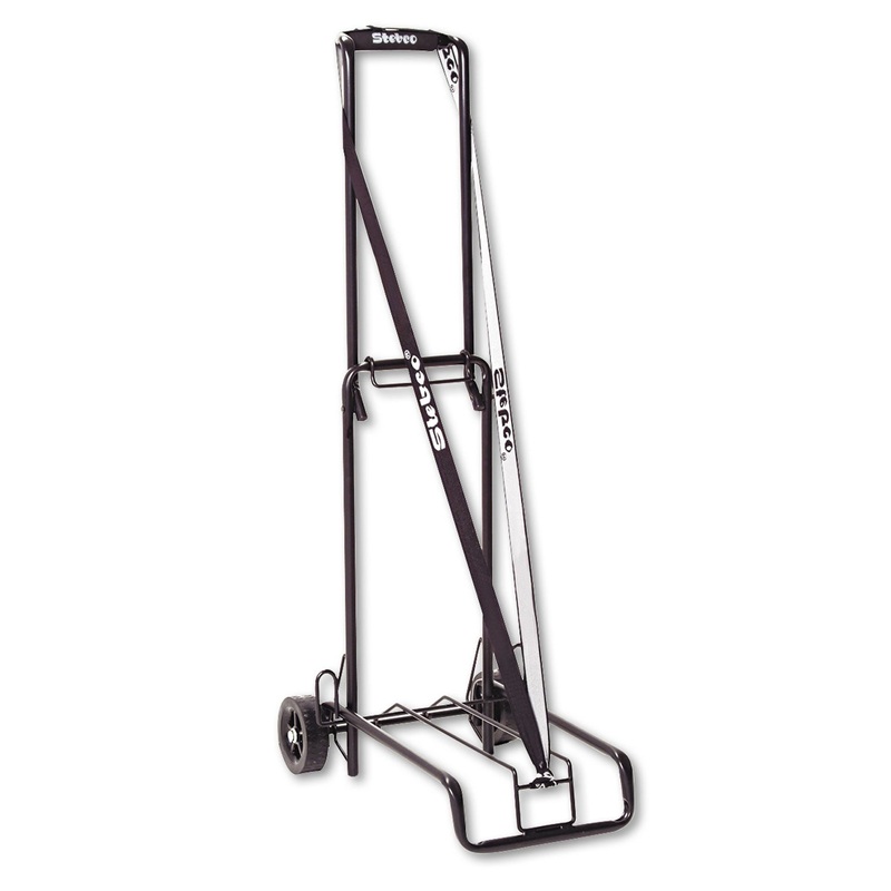 LUGGAGE CART, 125 LB CAPACITY, 13 X 10 PLATFORM, BLACK STEEL
