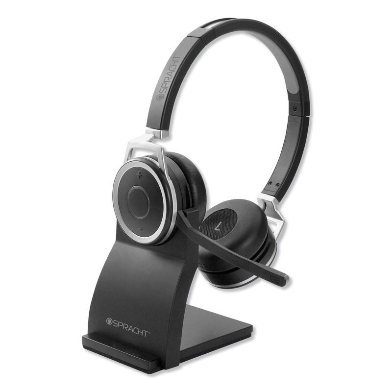 ZUM BT PRESTIGE HEADSET WITH USB DONGLE, BINAURAL, OVER-THE-HEAD, BLACK