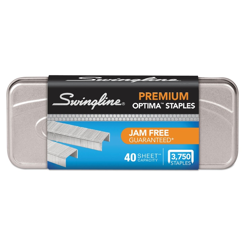 OPTIMA STAPLES, 0.25″ LEG, 0.5″ CROWN, STEEL, 3,750/PACK