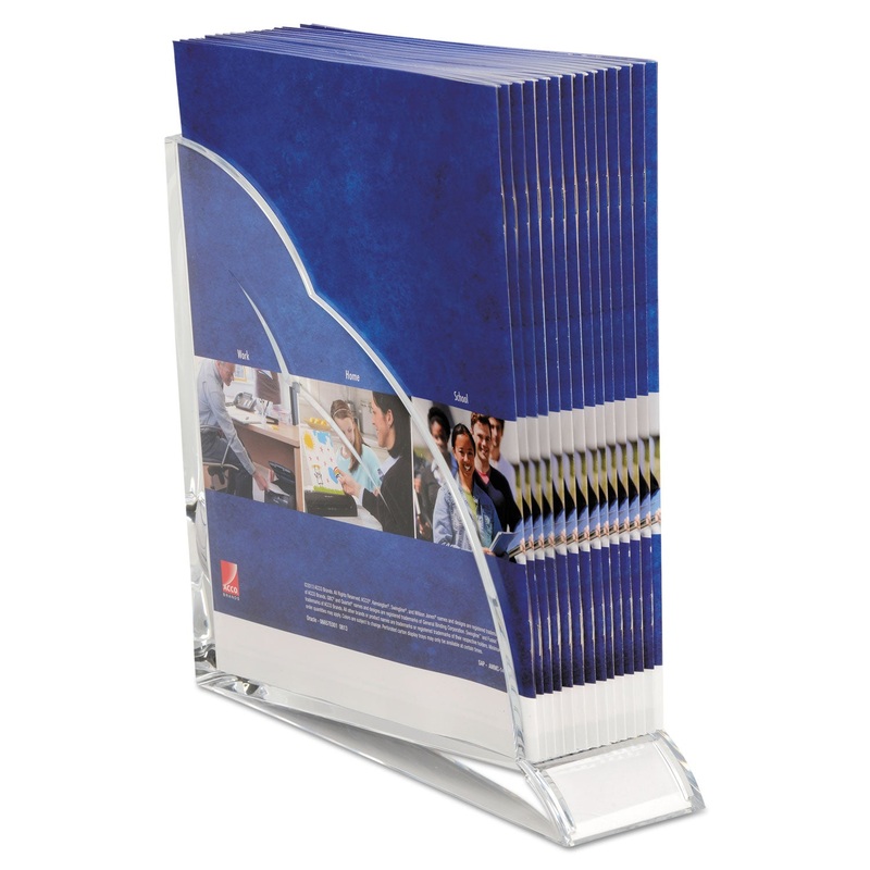 Stratus Acrylic Magazine Rack, 3 1/2 X 10 1/4 X 10 1/2, Clear