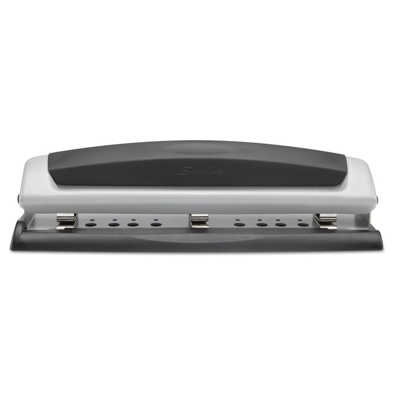 10-Sheet Precision Pro Desktop Two-To-Three-Hole Punch, 9/32″ Holes