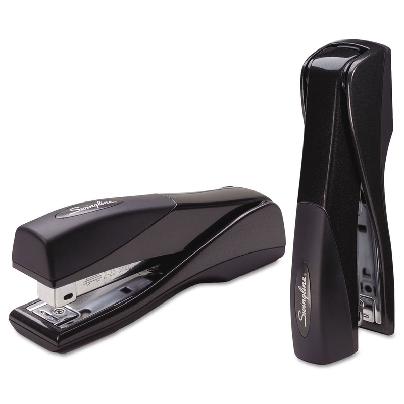 OPTIMA GRIP FULL STRIP STAPLER, 25-SHEET CAPACITY, GRAPHITE BLACK