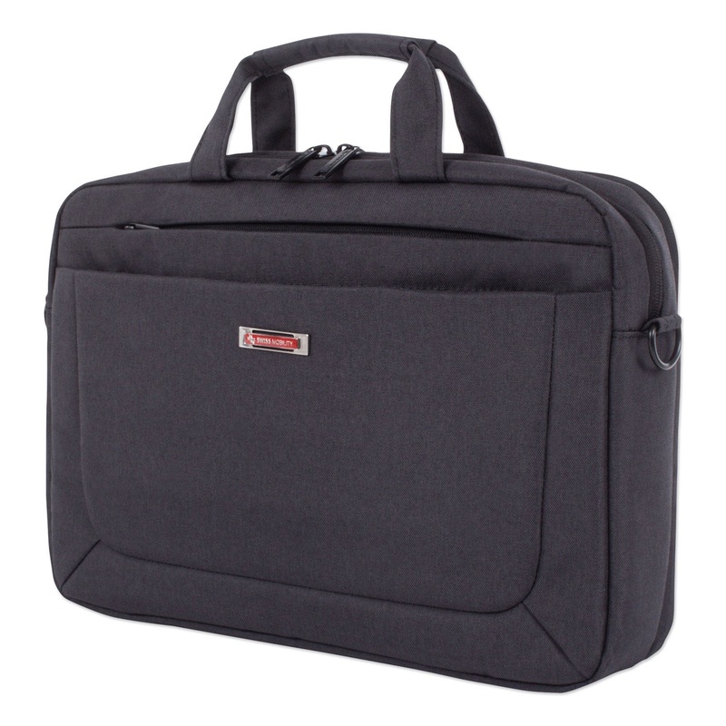 CADENCE 2 SECTION BRIEFCASE, HOLDS LAPTOPS 15.6″, 4.5″ X 4.5″ X 16″, CHARCOAL