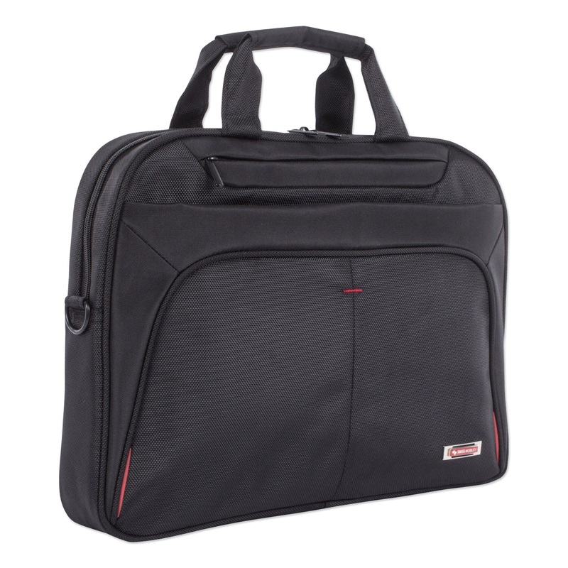 PURPOSE SLIM EXECUTIVE BRIEFCASE, HOLD LAPTOPS 15.6″, 2.5″ X 2.5″ X 12″, BLACK