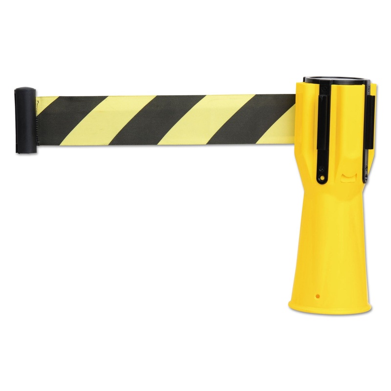 Safety Cone Topper Belt, 3 1/2″ X 9 Ft, Yellow/black, Plastic/nylon