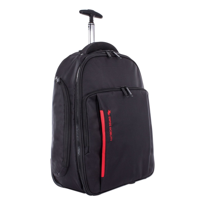 STRIDE BUSINESS BACKPACK ON WHEELS, FOR LAPTOPS 15.6″, 10″ X 10″ X 21.5″, BLACK