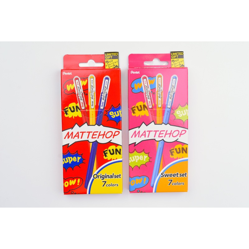 Pentel MATTEHOP Gel Pen – Set of 7
