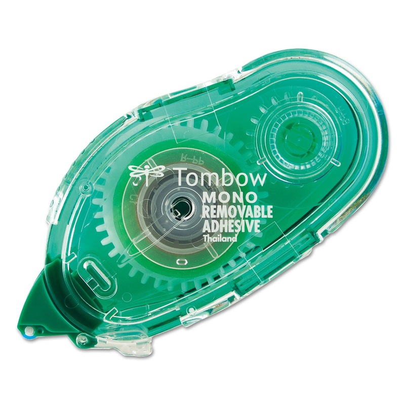 MONO REMOVABLE ADHESIVE APPLICATOR, 0.33″ X 39.33 FT, DRIES LIGHT GREEN