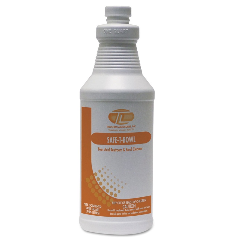 Safe-T-Bowl Liquid Toilet Bowl Cleaner, 32oz, Bottle, 12/carton