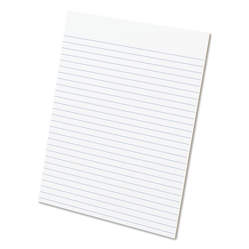 GLUE TOP PADS, WIDE/LEGAL RULE, 8.5 X 11, WHITE, 50 SHEETS, DOZEN