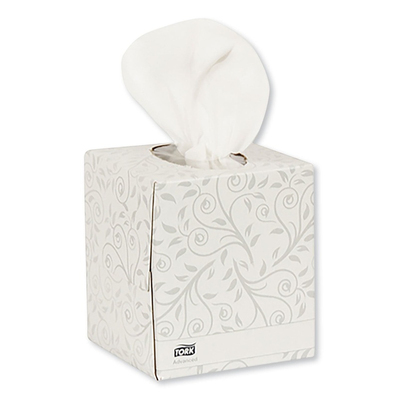 ADVANCED FACIAL TISSUE, 2-PLY, WHITE, CUBE BOX, 94 SHEETS/BOX, 36 BOXES/CARTON