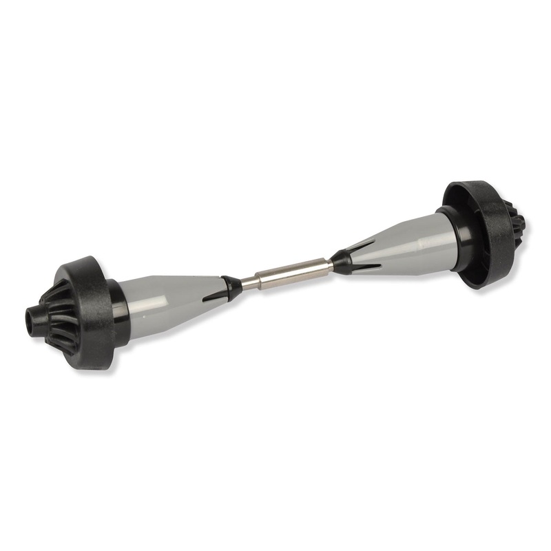 Coreless High Capacity Spindle Kit, Plastic, 3.66″ Roll Size, Type C, Gray