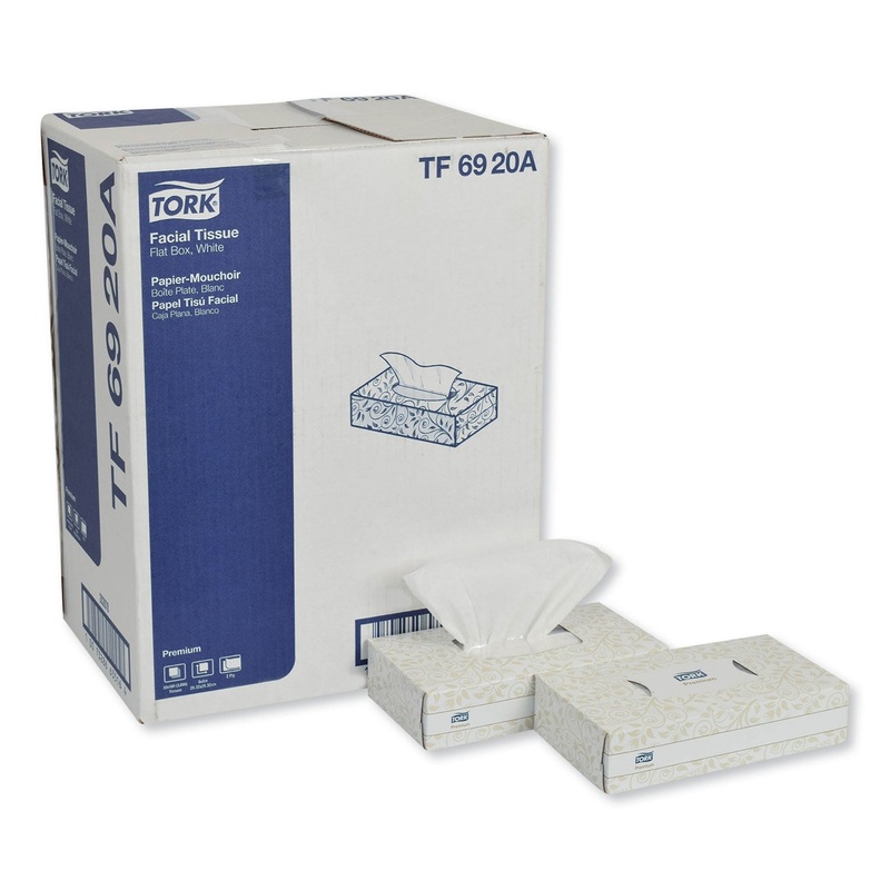 PREMIUM FACIAL TISSUE, 2-PLY, WHITE, 100 SHEETS/BOX, 30 BOXES/CARTON