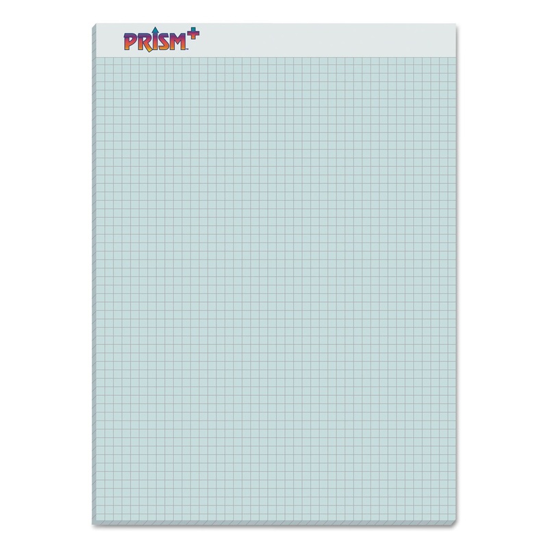 PRISM QUADRILLE PERFORATED PADS, 5 SQ/IN QUADRILLE RULE, 8.5 X 11.75, BLUE, 50 SHEETS, 12/PACK