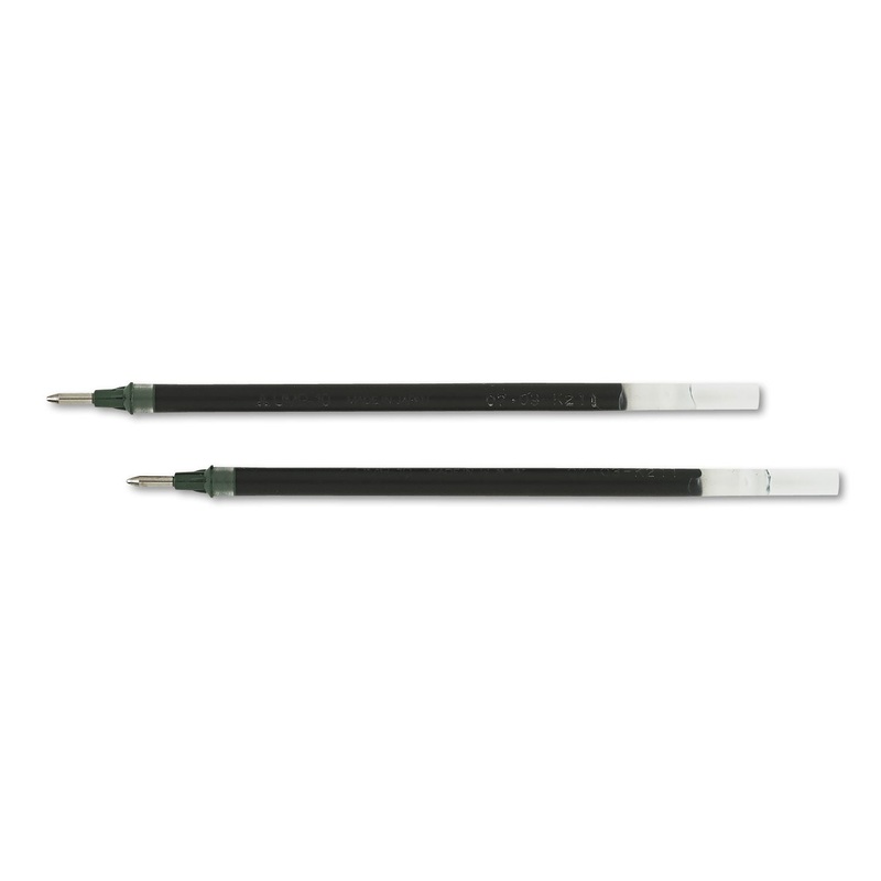 REFILL FOR UNI-BALL GEL IMPACT GEL PENS, BOLD POINT, BLACK INK, 2/PACK