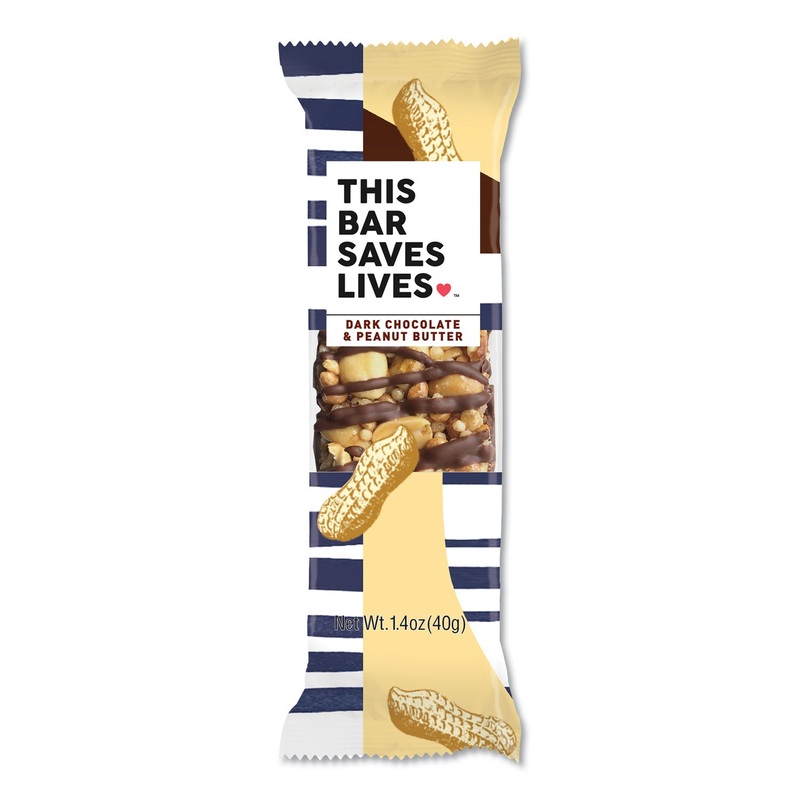 SNACKBARS, DARK CHOCOLATE & PEANUT BUTTER, 1.4 OZ, 12/BOX