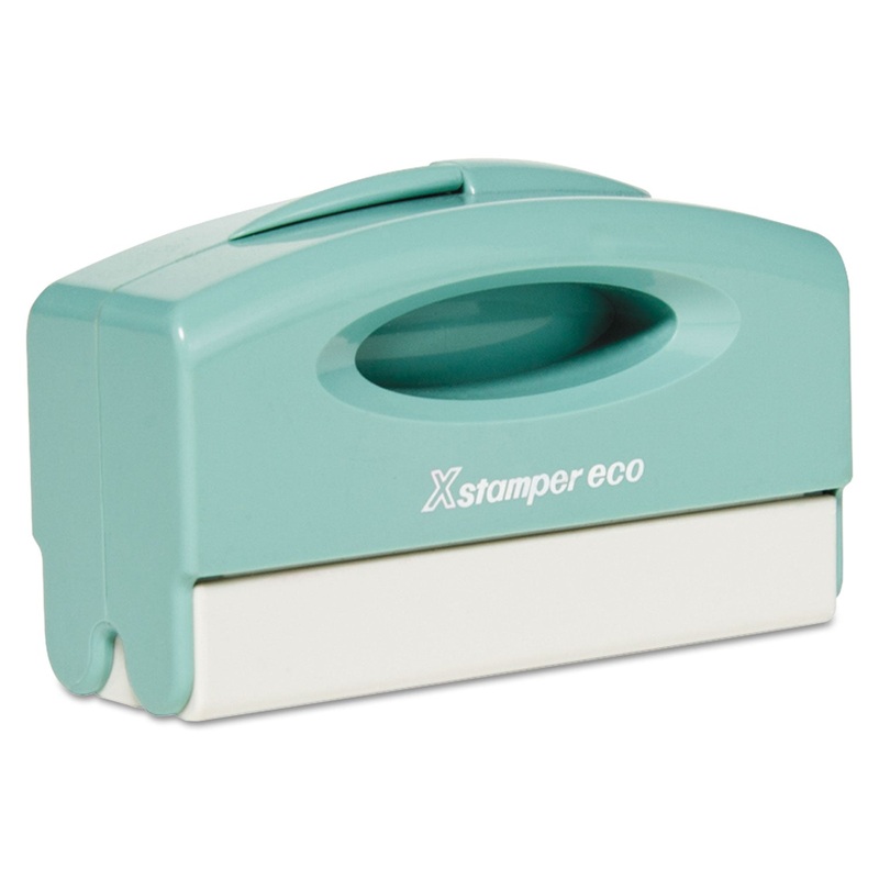 Eco Custom Message Stamp, N40, Pre-Inked/re-Inkable