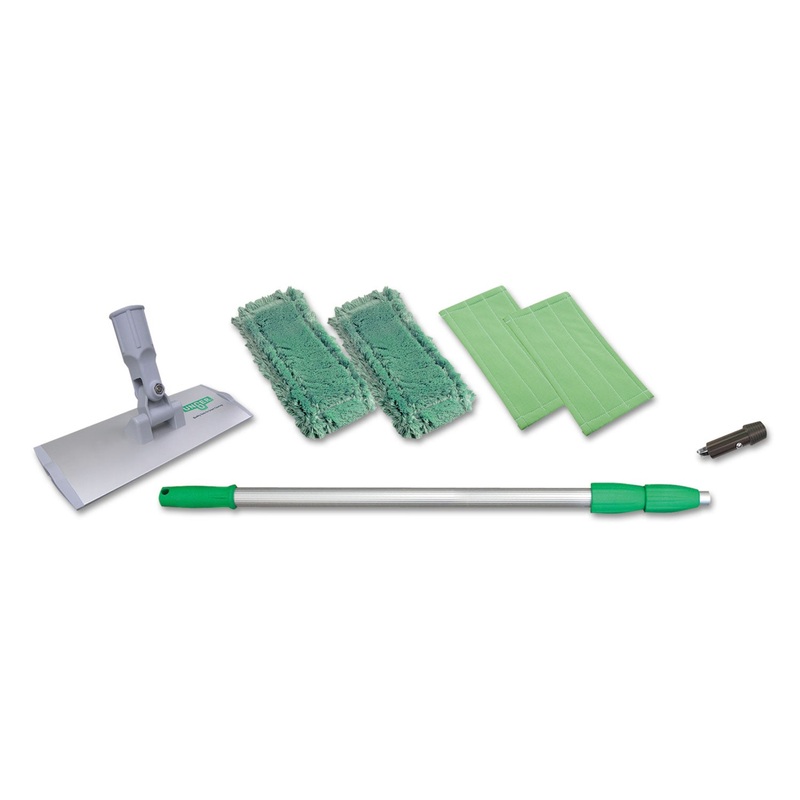 Indoor Window Cleaning Kit, Aluminum, 72″ Extension Pole, 8″ Pad Holder