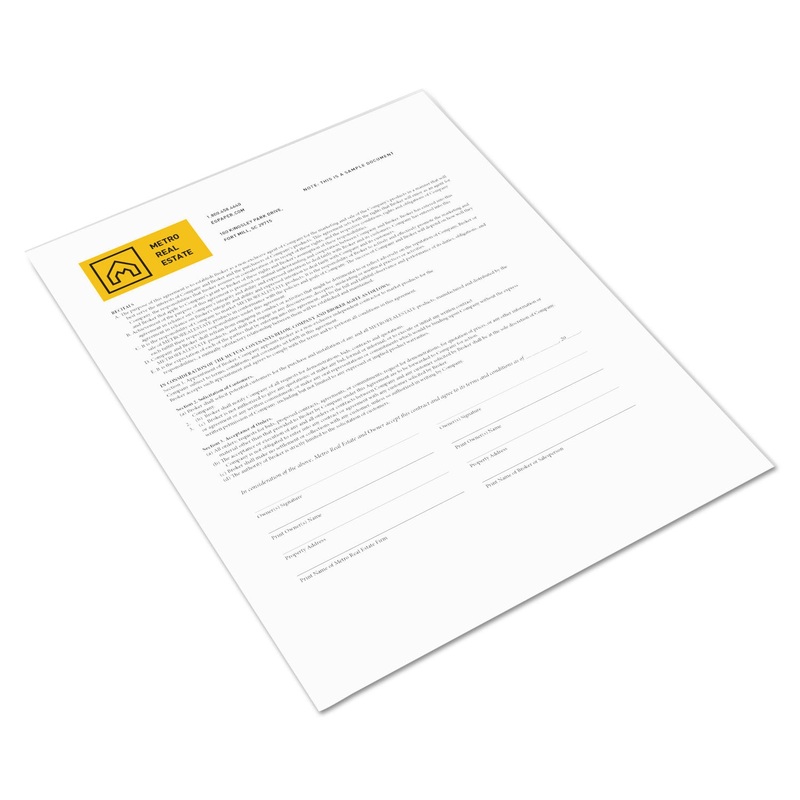 REVOLUTION DIGITAL CARBONLESS PAPER, 1-PART, 8.5 X 11, WHITE, 500/REAM