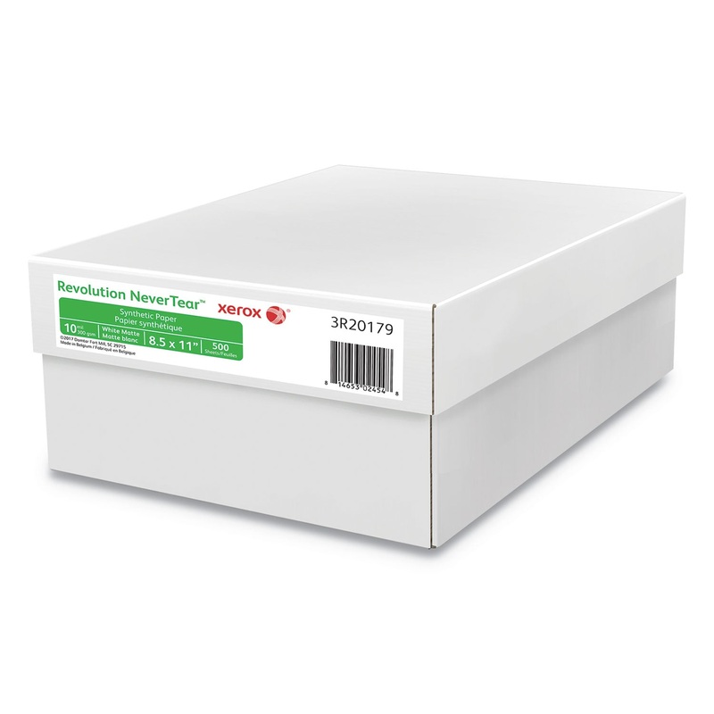 REVOLUTION NEVERTEAR, 10 MIL, 8.5 X 11, SMOOTH WHITE, 500/REAM